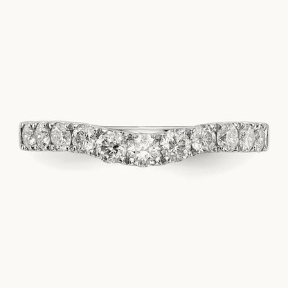 Diamond Wedding Band, 14K White Gold