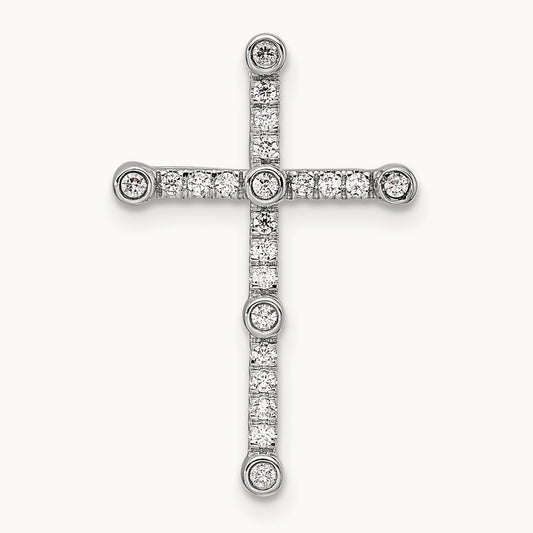 Cross Chain Slide, 0.20 ct tw Lab-Grown Diamond