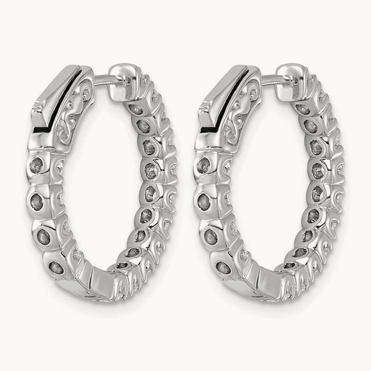 TO in & Out Hoops, 1.50 ct tw Lab-Grown Diamond