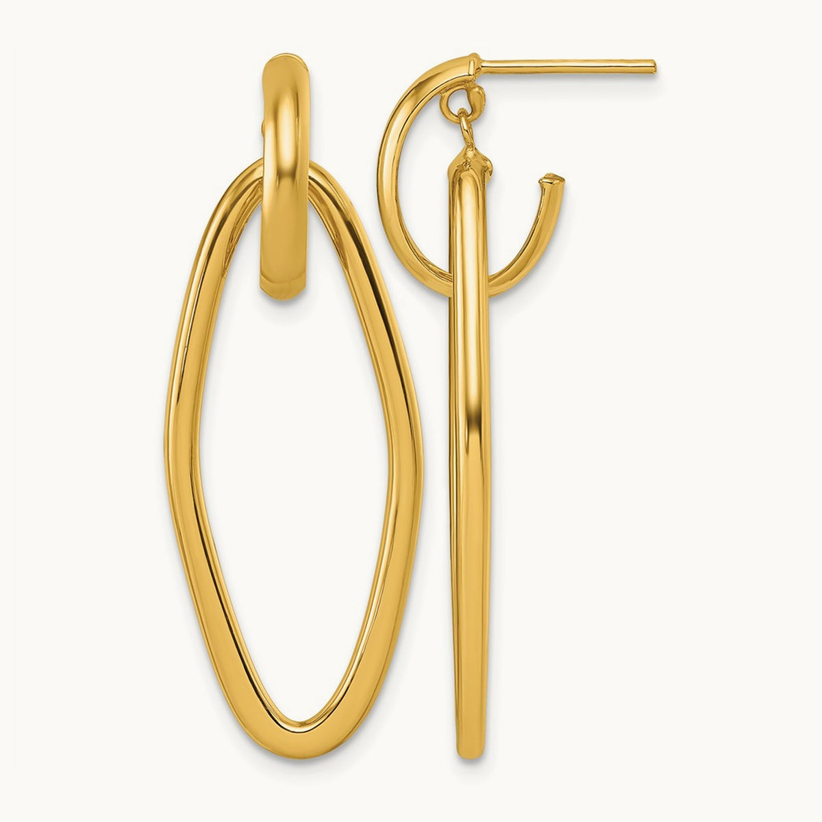 Polished Dangle Post Earrings — photo set