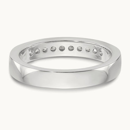 10- Stone Ladies Band Mounting, 1.7mm, 14K White Gold