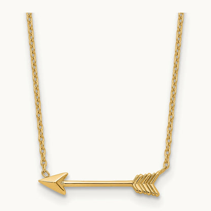 Polished Arrow 17in Necklace, 14K