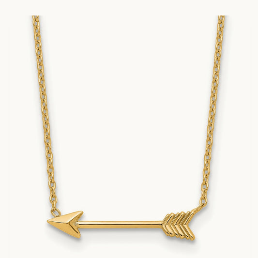 Polished Arrow 17in Necklace, 14K