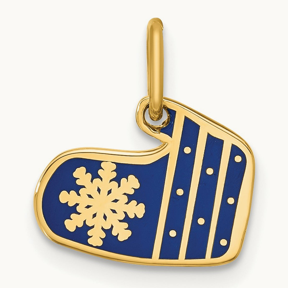 Mitten Charm, 14K Yellow Gold