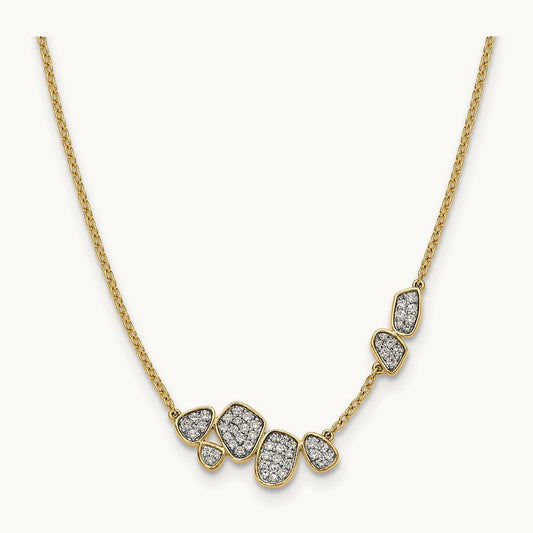 Cluster Necklace, 0.50 ct tw Lab-Grown Diamond