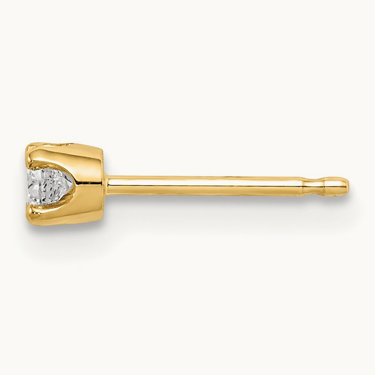 Single Stud Diamond Earring — 5mm, 0.128 ct
