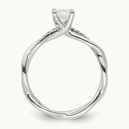 Bypass Engagement Ring, 0.50 ct tw Lab-Grown Diamond