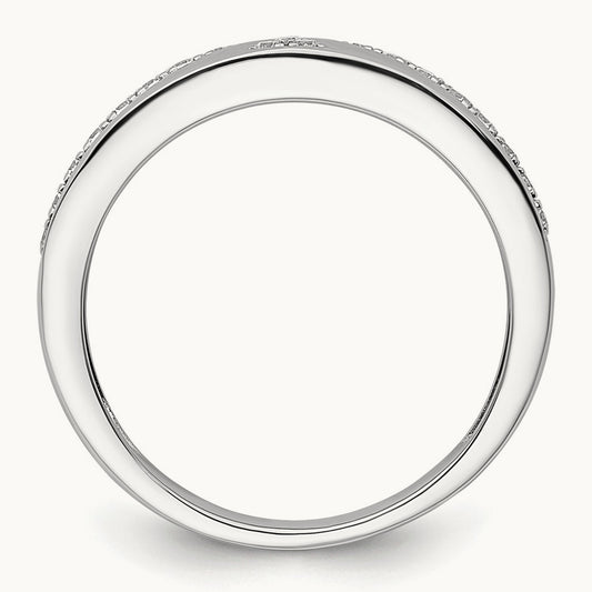 Triangle Womens Wedding Band, 0.20 ct tw