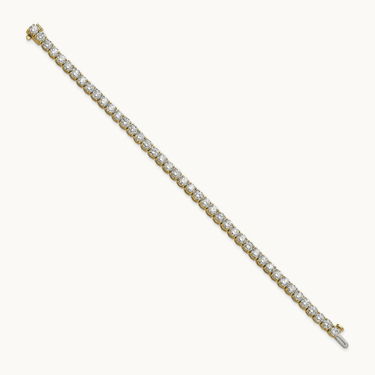 Tennis Bracelet, 9.00 ct tw Lab-Grown Diamond — 14K Yellow Gold
