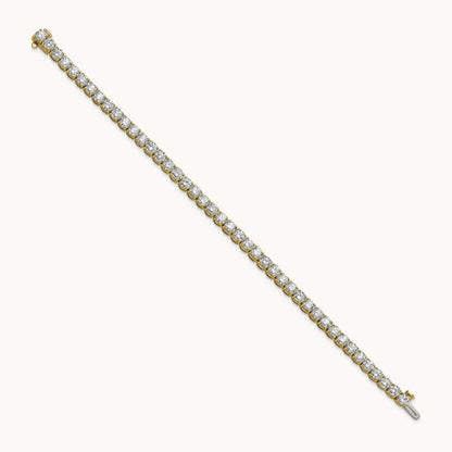 Tennis Bracelet, 9.00 ct tw Lab-Grown Diamond — 14K Yellow Gold