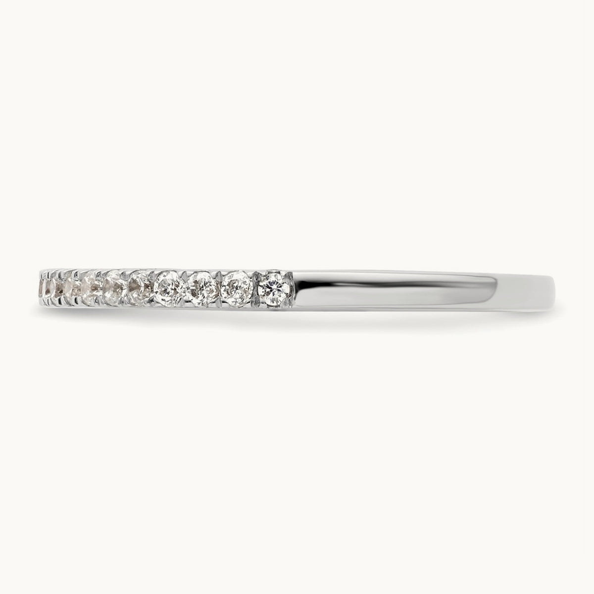 Diamond Wedding Band, 14K White Gold