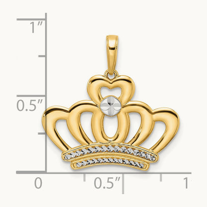 and Diamond-cut Crown Pendant — photo set