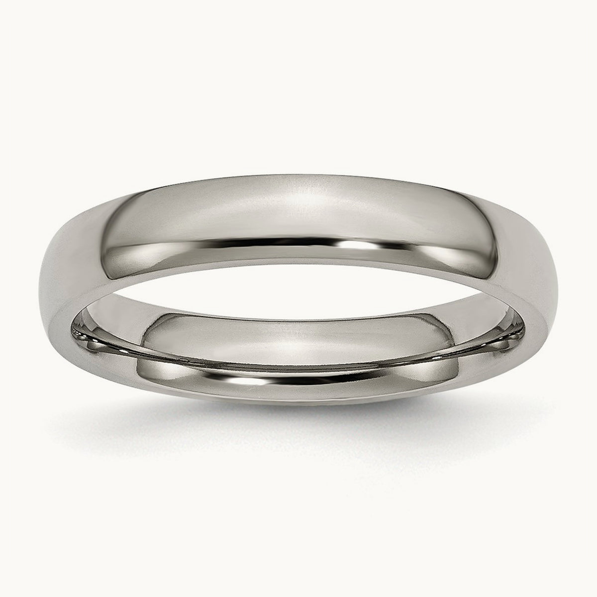 Polished Half Round Band — 4mm, 10