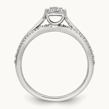Cluster Engagement Ring, 0.10 ct tw