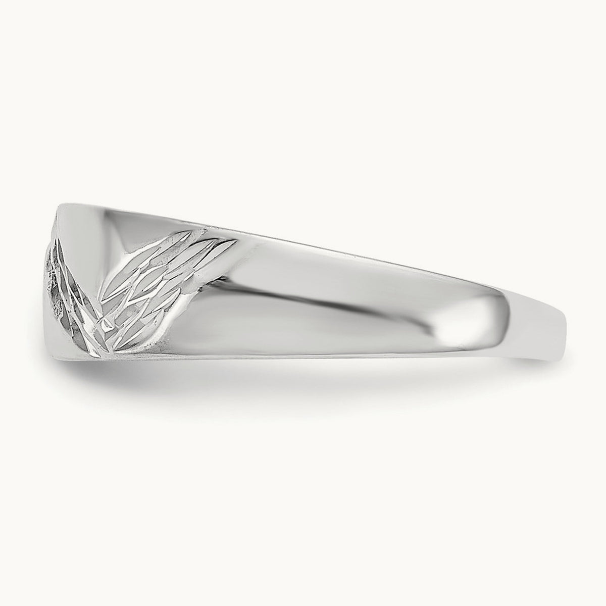 Fancy Toe Ring, 14K White Gold