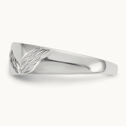 Fancy Toe Ring, 14K White Gold