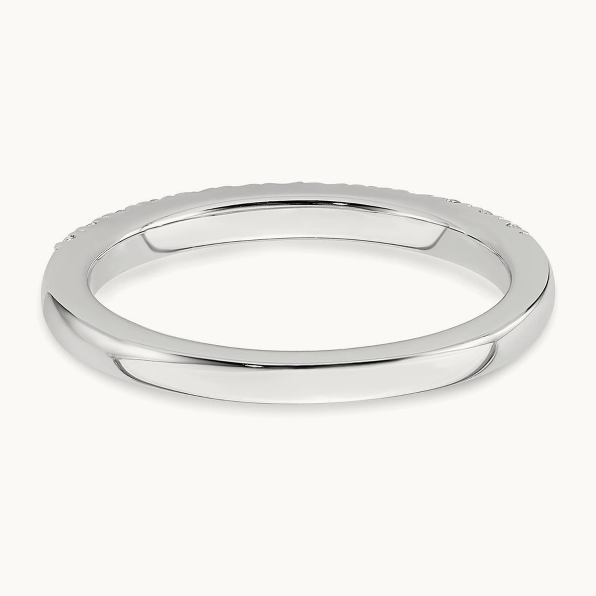 Diamond Wedding Band, 14K White Gold