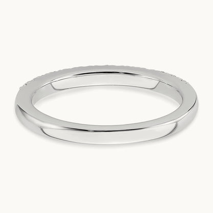 Diamond Wedding Band, 14K White Gold