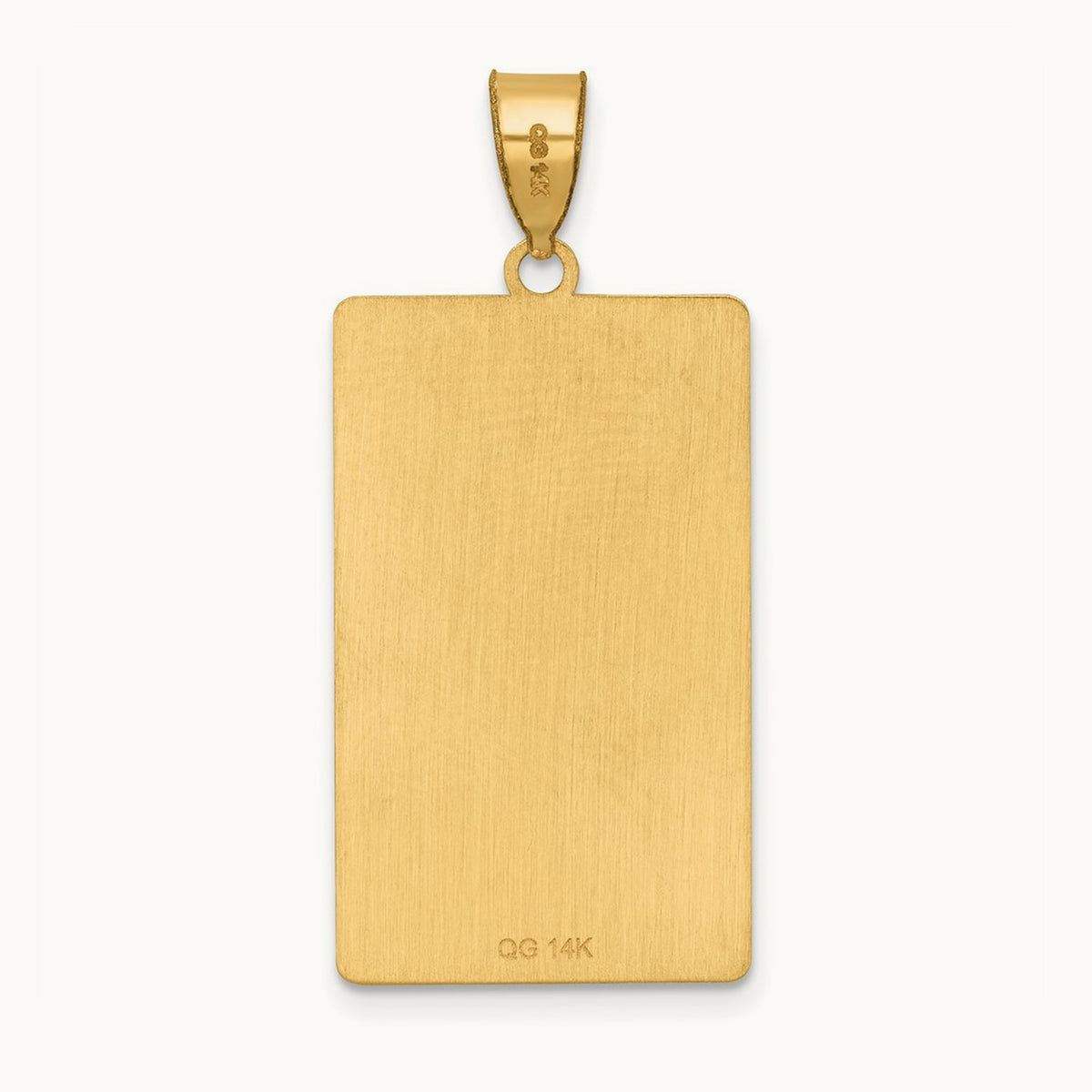 The World Tarot Card Pendant, 14K Yellow Gold