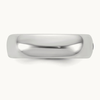 CLIQ Hinged Comfort Fit Wedding Band, 6mm, 14K White Gold