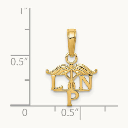 LPN Symbol Pendant, 14K