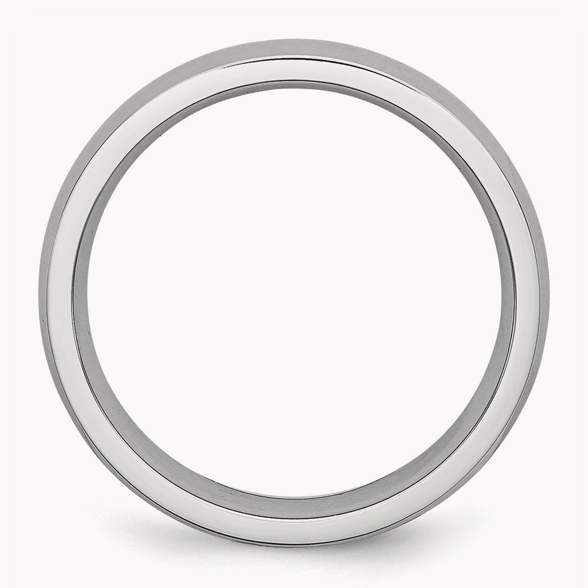 Cobalt Polished Half Round Band — 5mm