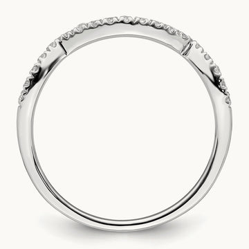 Contoured Diamond Band — photo set