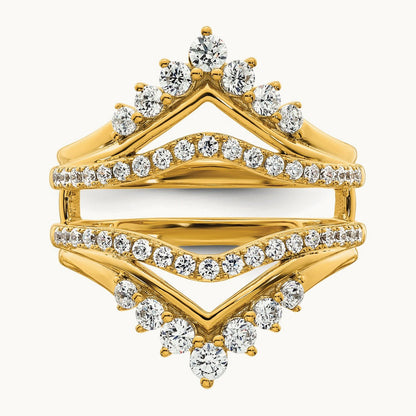 Ring Guard, 1.00 ct tw Lab-Grown Diamond — 14K Yellow Gold