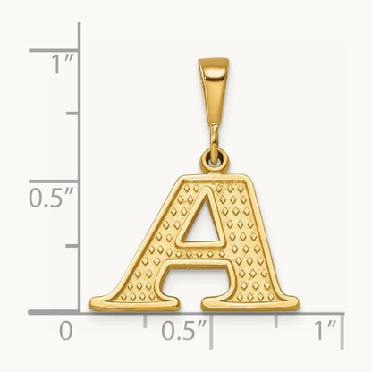 Textured Charm, 14K