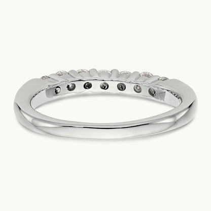 7-Stone Diamond Band, 1.00 ct tw, 14K Gold — 14K White Gold