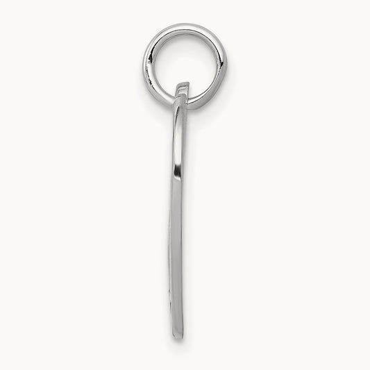 SWEET 16 Heart Charm, 14K White Gold