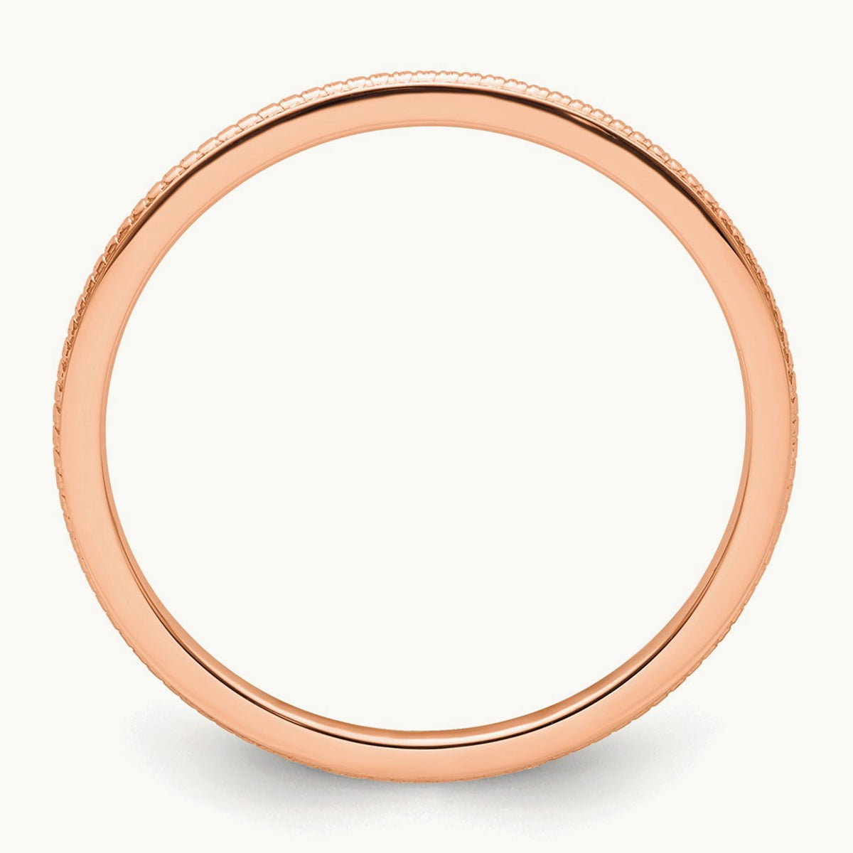 Bead Stackable Band — 14K Rose Gold