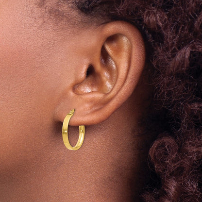 Small Hoop Earrings — 14K Yellow Gold