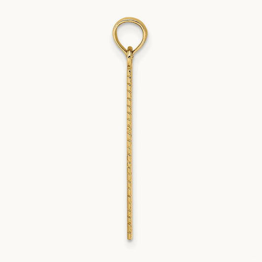 Six Inch Ruler Charm, 14K