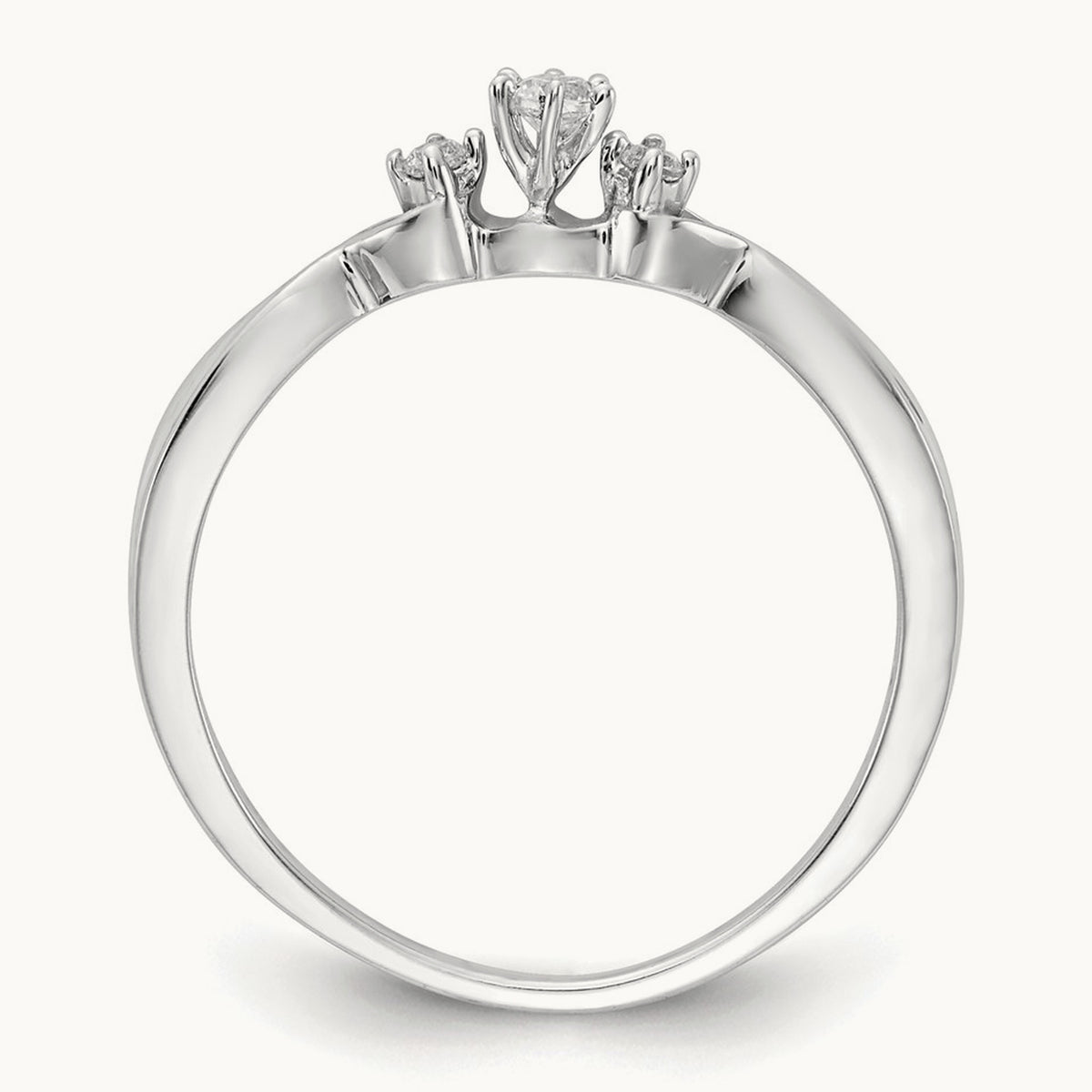 Petite Engagement Ring, 0.10 ct tw Lab-Grown Diamond