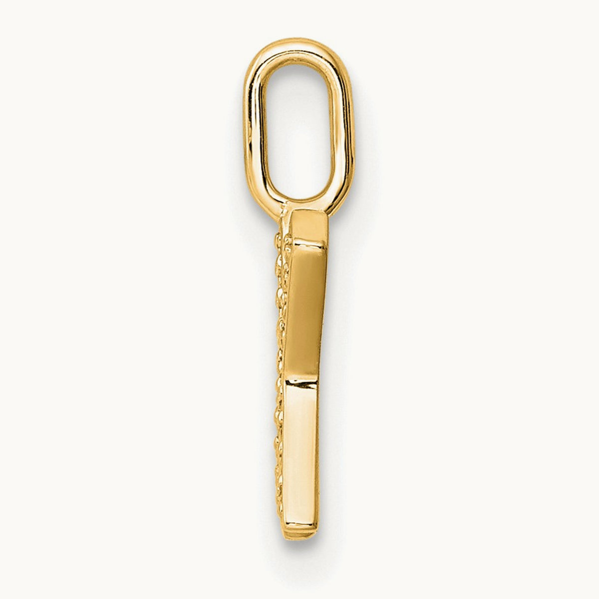 Diamond Letter X Initial Pendant, 14K Gold