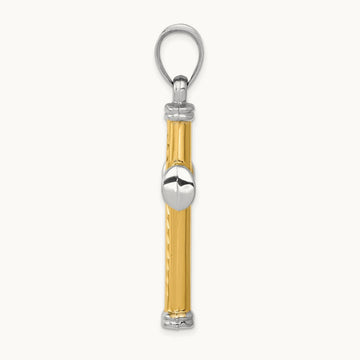 Reversible Cross, 14K Two-tone with Rhodium