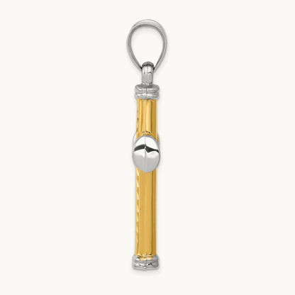 Reversible Cross, 14K Two-tone with Rhodium