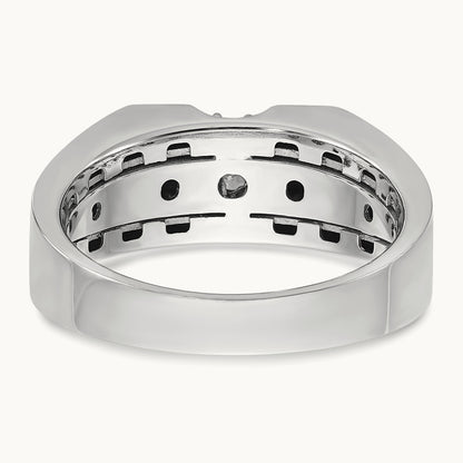 IBGoodman Men's Diamond Complete Ring, 14K Two-tone