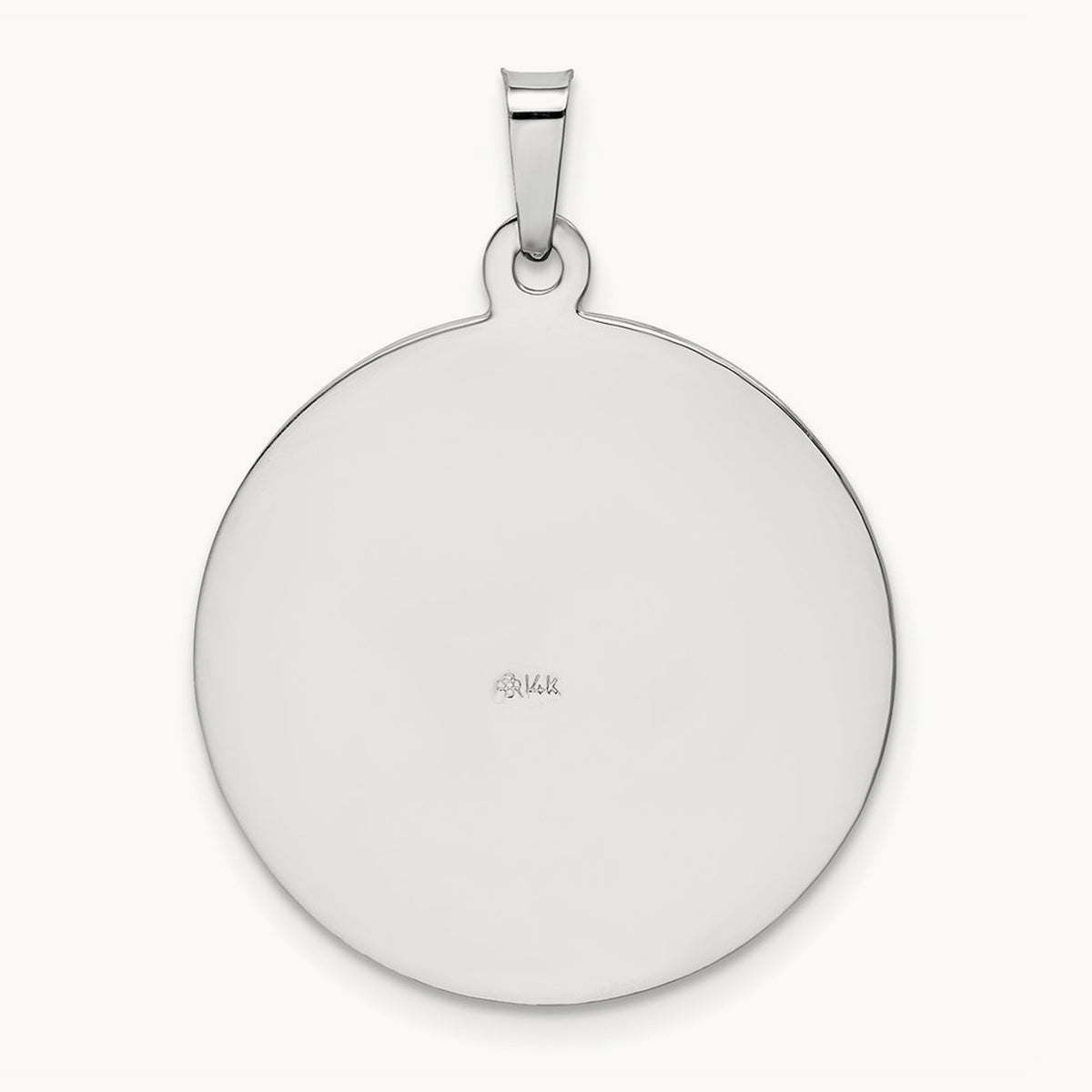 Saint Jude Medal Pendant, 14K White Gold