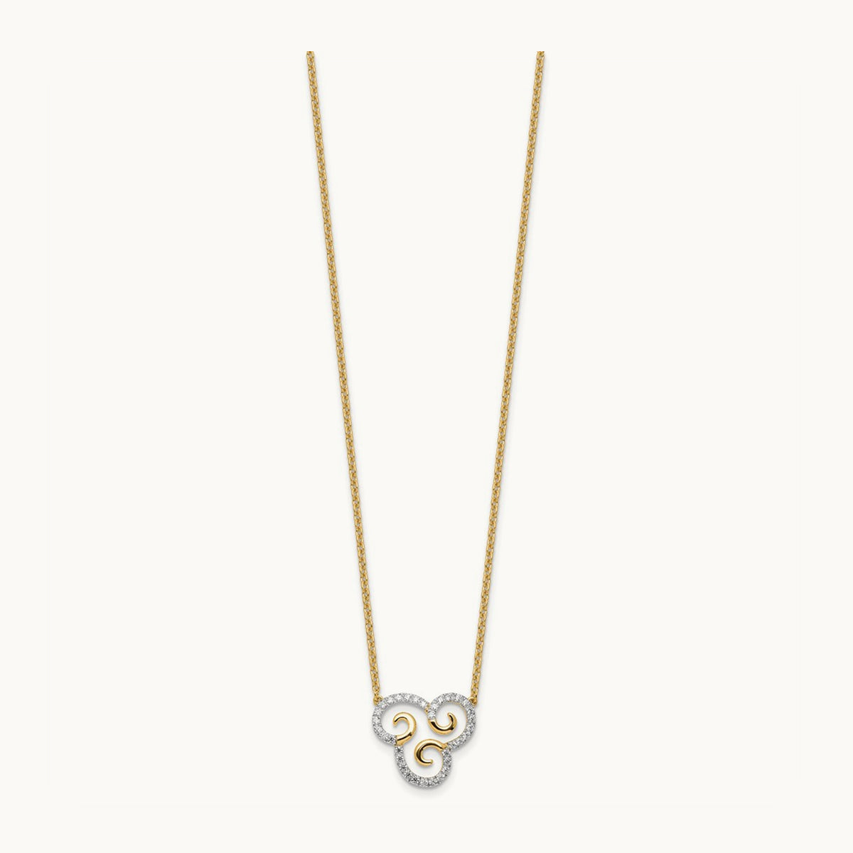 Swirls Necklace, 0.25 ct tw Lab-Grown Diamond