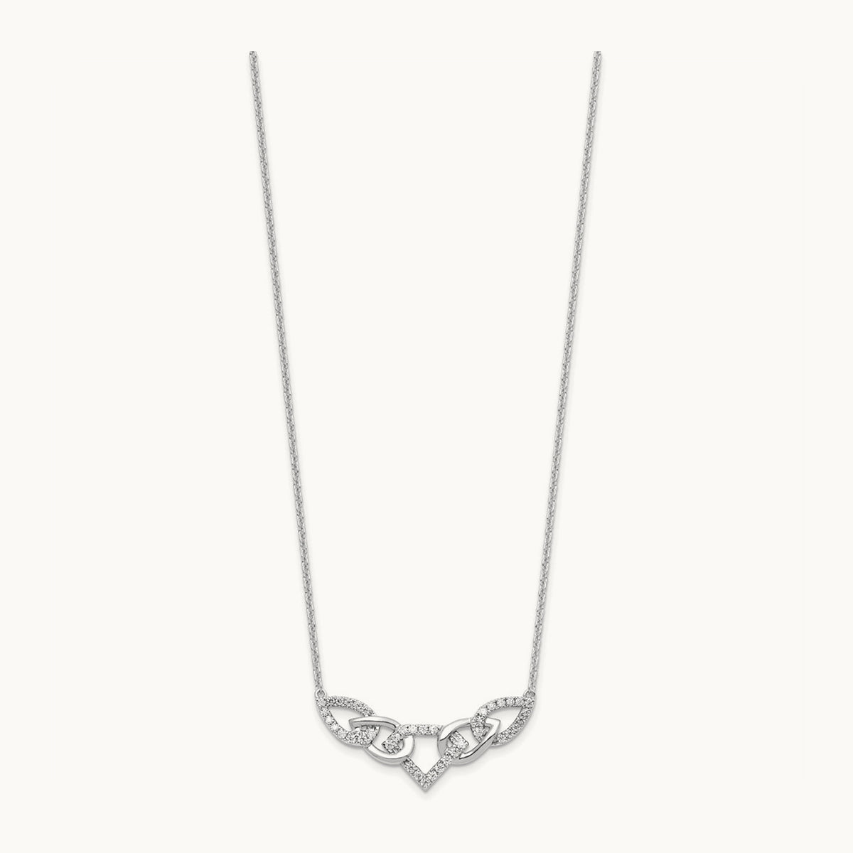 Fashion Teardrop Necklace, 0.50 ct tw Lab-Grown Diamond