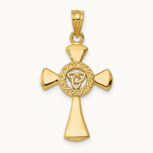 Celtic Cross Pendant, 14K
