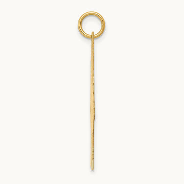 Plain Polished Large Girl Charm, 14K
