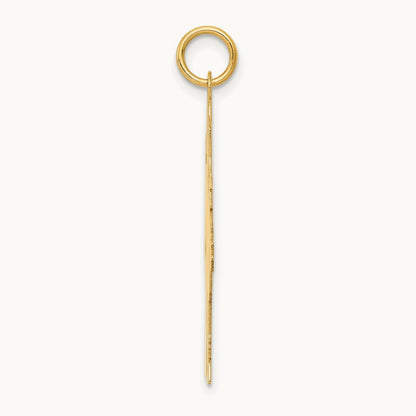 Plain Polished Large Girl Charm, 14K