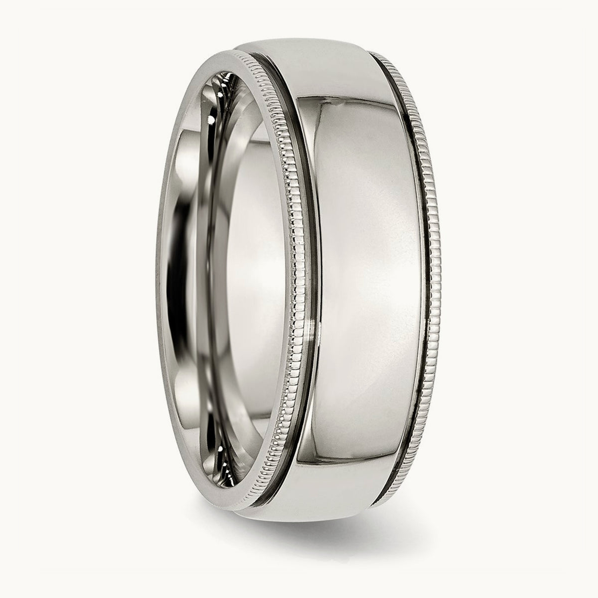 Polished Grooved and Beaded Band — photo set