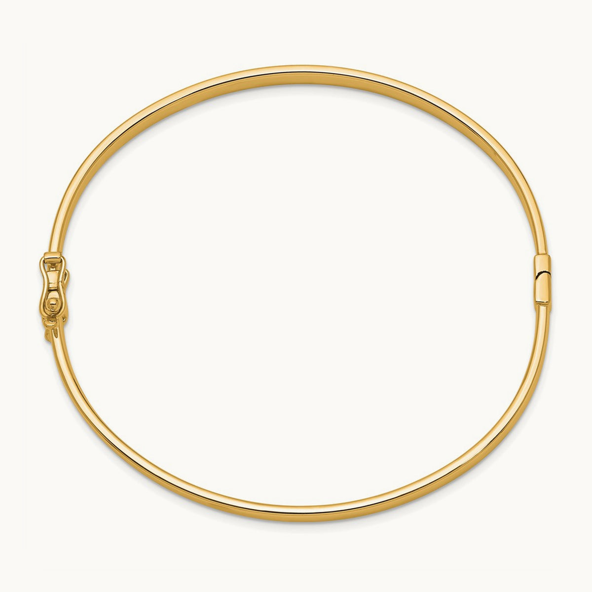 Hinged Bangle — 14K Yellow Gold