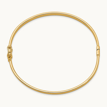 Hinged Bangle — 14K Yellow Gold