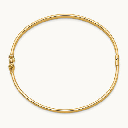 Hinged Bangle — 14K Yellow Gold
