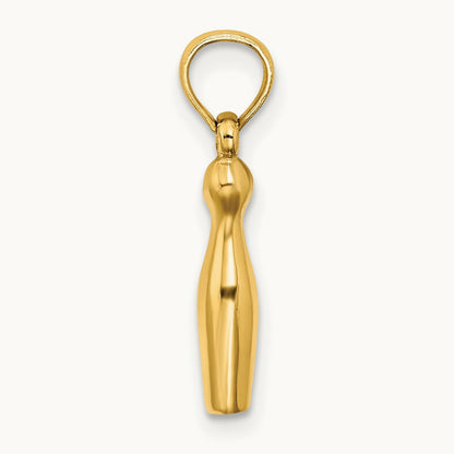 3-D Bowling Charm, 14K